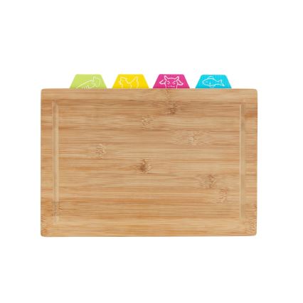 WENKO 53064100 - Snijplank 32,5x22,5 cm bruin/multikleurig
