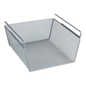 WENKO 53142100 - Mand 27,5 x 28 cm, zilverkleurig