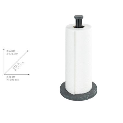 WENKO 53212100 - Theedoekhouder 15 x 32 cm zwart