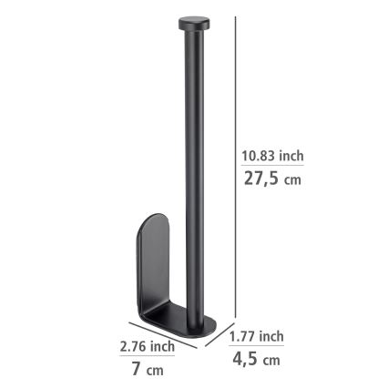 WENKO 53214100 - Rolhouder NIO 27,5x7 cm zwart