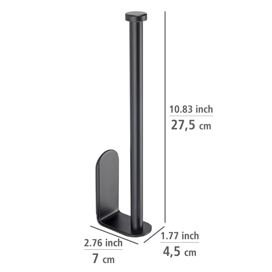 WENKO 53214100 - Rolhouder NIO 27,5x7 cm zwart