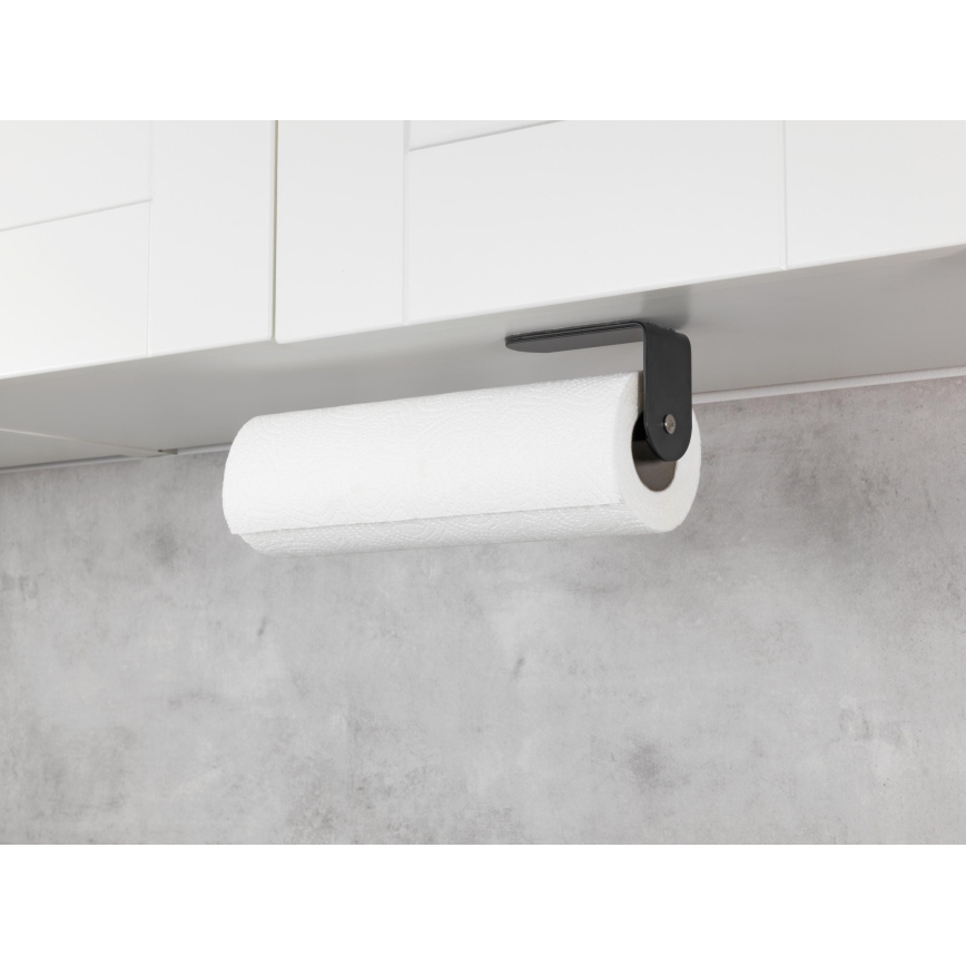 WENKO 53214100 - Rolhouder NIO 27,5x7 cm zwart