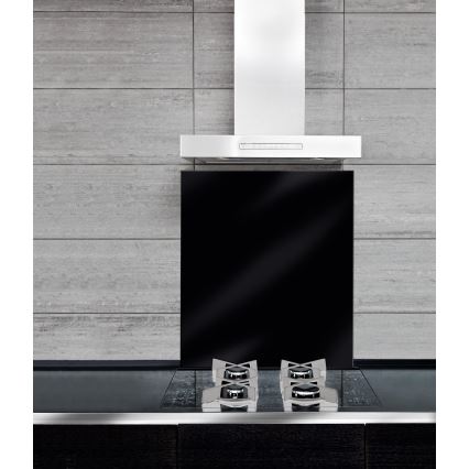 WENKO 53881100 - BLACK spatscherm 60 x 70 cm, zwart