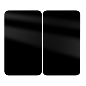 WENKO 53898100 - Afdekplaat 52x30 cm zwart/​grijs/​transparant