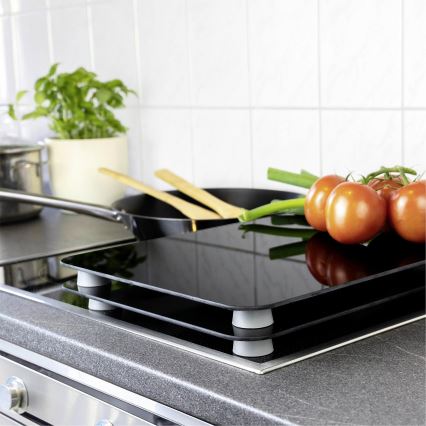 WENKO 53898100 - Afdekplaat 52x30 cm zwart/​grijs/​transparant