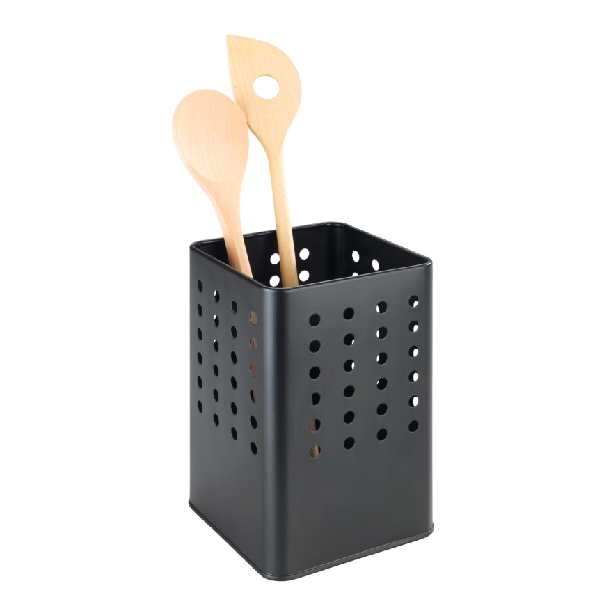 WENKO 54017100 - Bestekhouder SILIO 11,5x16,5 cm zwart