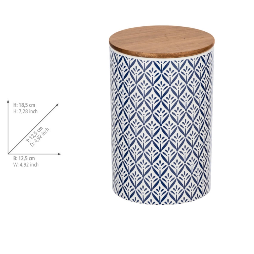 WENKO 54096100 - Opbergbox LORCA 12,5x18,5 cm veelkleurig/bruin/grijs