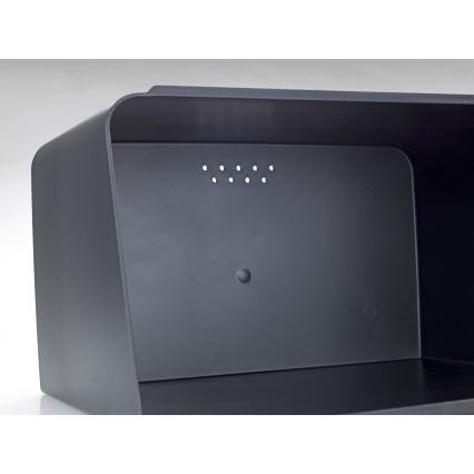 WENKO 54098100 - Broodtrommel KUBO 35x26,5 cm zwart/bruin