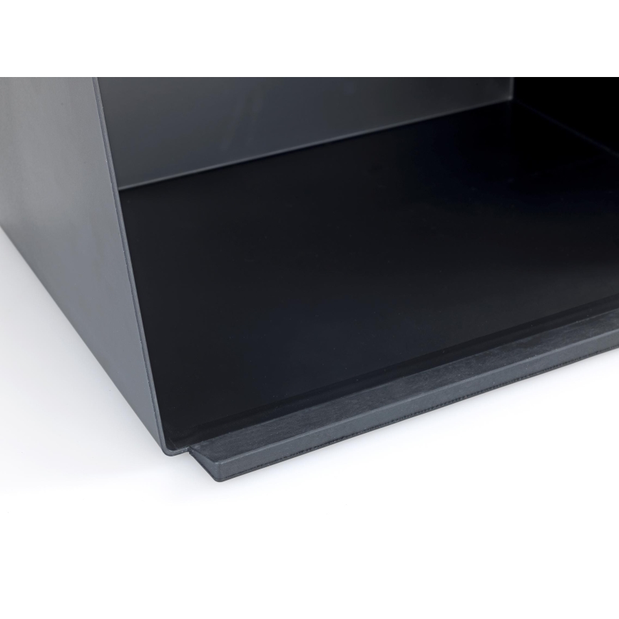WENKO 54098100 - Broodtrommel KUBO 35x26,5 cm zwart/bruin