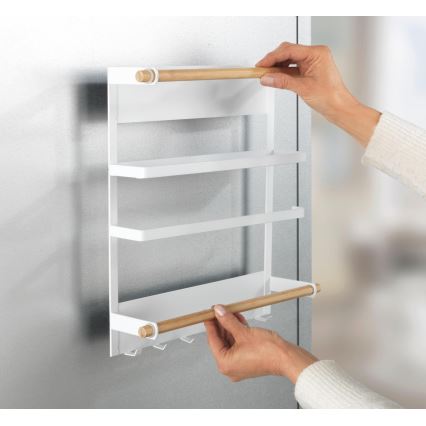 WENKO 54113100 - Organizer MAGNA 33x34 cm wit/bruin/zwart