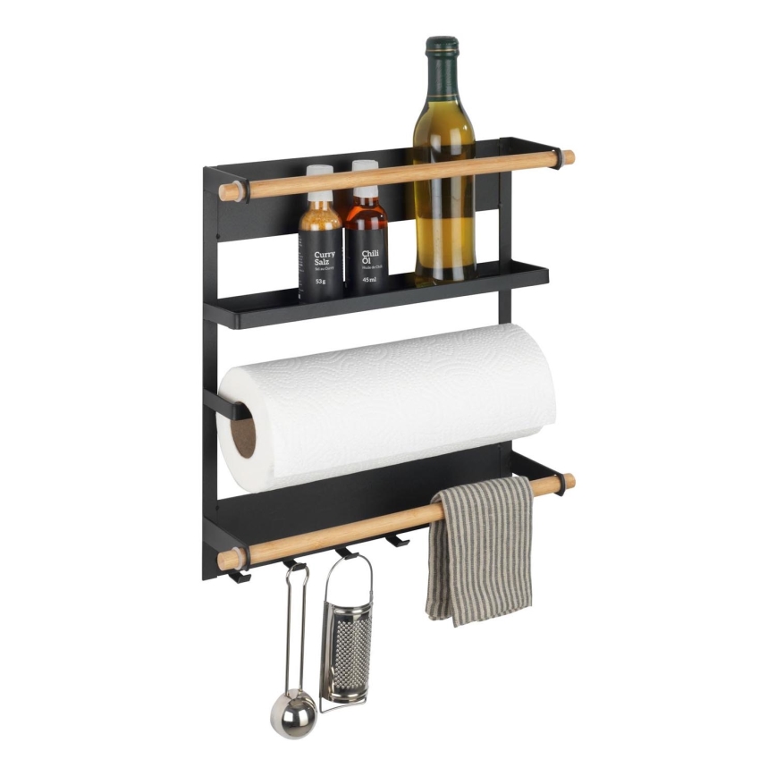 WENKO 54114100 - Organizer MAGNA 33x34 cm zwart/bruin