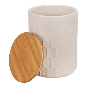 WENKO 54222100 - Box MAYA 13x17 cm wit/bruin