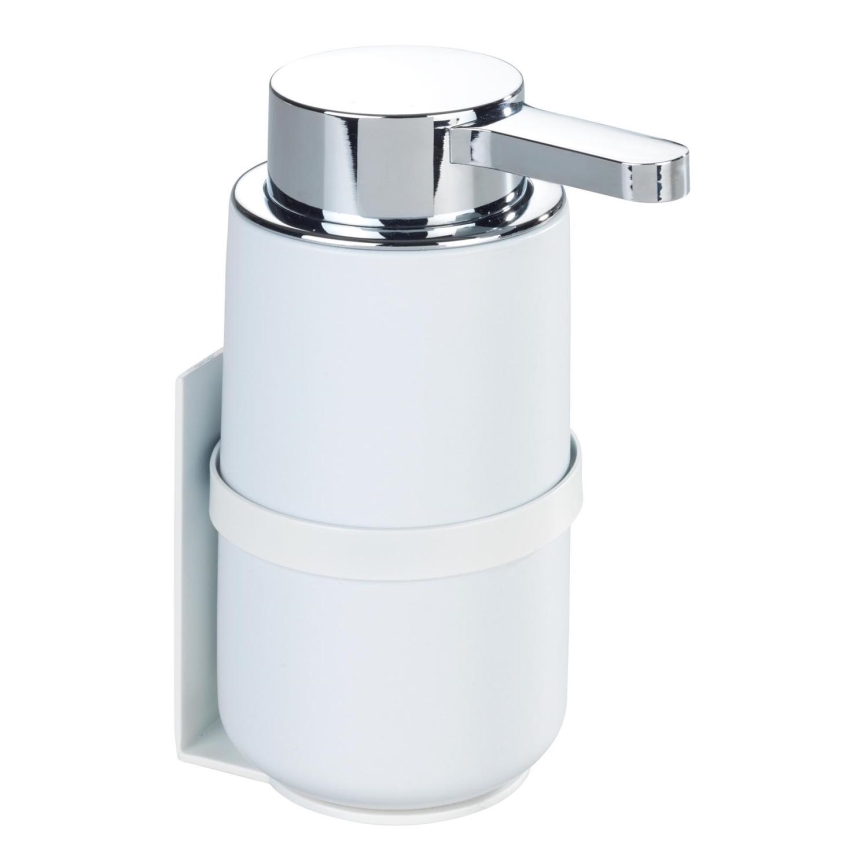 WENKO 54655100 - Zeepdispenser WOYA 250 ml wit/hoogglans chroom