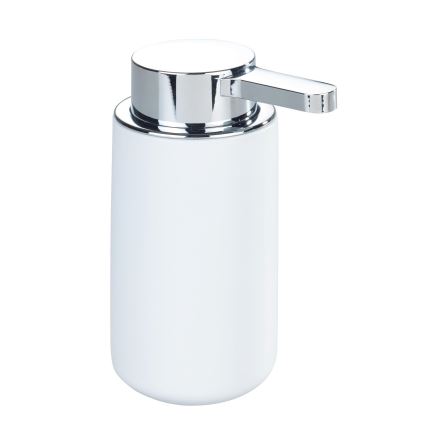 WENKO 54655100 - Zeepdispenser WOYA 250 ml wit/hoogglans chroom