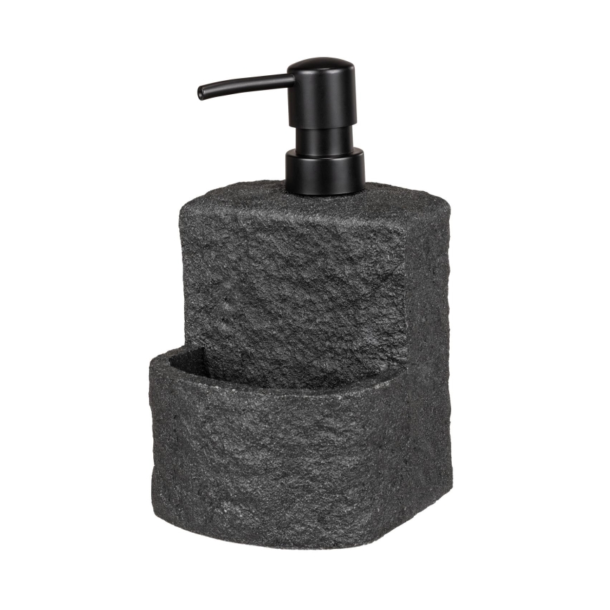 WENKO 54667100 - Zeepdispenser FESTIVAL 10,5x18 cm zwart