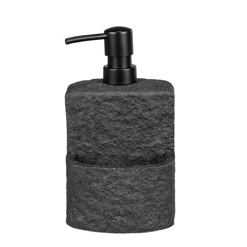 WENKO 54667100 - Zeepdispenser FESTIVAL 10,5x18 cm zwart