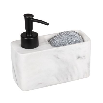 WENKO 54668100 - Zeepdispenser RESA 14,5x14,3 cm wit/zwart