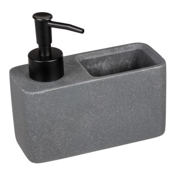 WENKO 54669100 - Zeepdispenser RESA 14,5x14,3 cm grijs/zwart