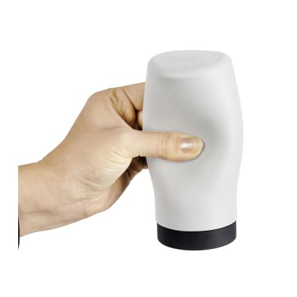 WENKO 54670100 - Dispenser EASY SQUEEZ-E 6x14 cm wit/zwart