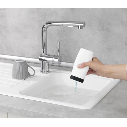 WENKO 54670100 - Dispenser EASY SQUEEZ-E 6x14 cm wit/zwart