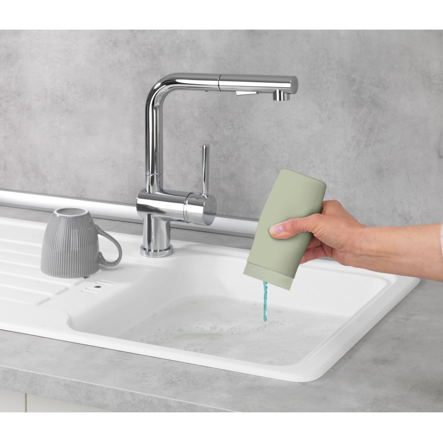 WENKO 54674100 - Dispenser EASY SQUEEZ-E 6x14 cm groen