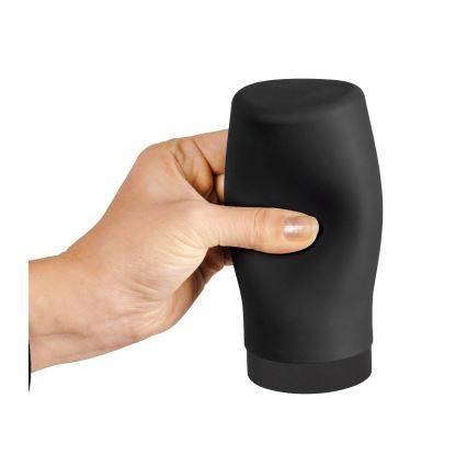 WENKO 54675100 - Zeepdispenser EASY SQUEEZ-E 6x14 cm zwart