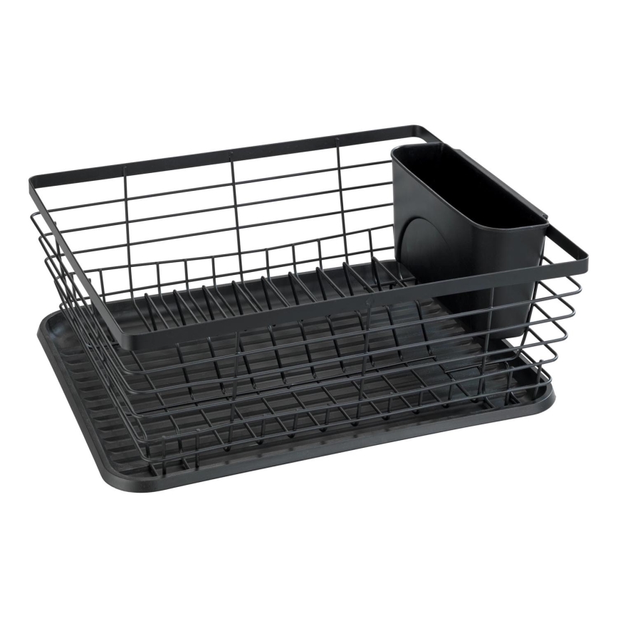 WENKO 54766100 - Afdruiprek BLACK OUTDOOR KITCHEN 36x30 cm zwart/zwart