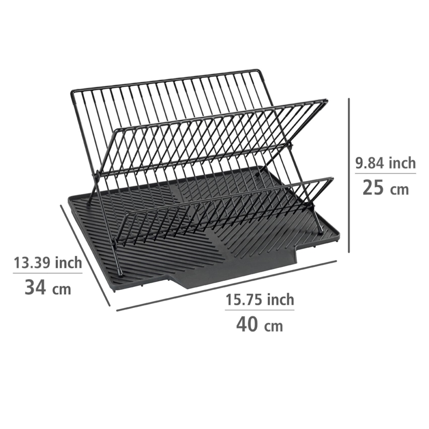 WENKO 54771100 - Afdruiprek NELIA 34x40 cm zwart