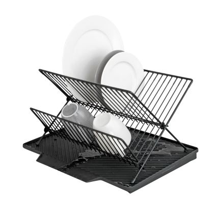 WENKO 54771100 - Afdruiprek NELIA 34x40 cm zwart
