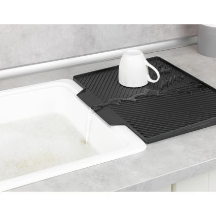 WENKO 54771100 - Afdruiprek NELIA 34x40 cm zwart