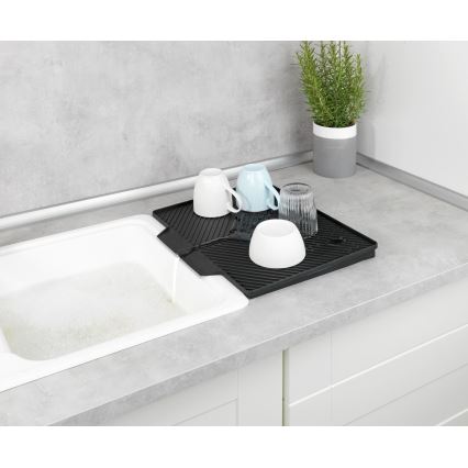 WENKO 54771100 - Afdruiprek NELIA 34x40 cm zwart