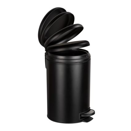 WENKO 54913100 - Vuilnisbak LEMAN 25x38 cm zwart