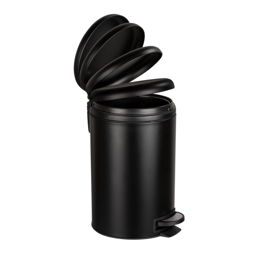 WENKO 54913100 - Vuilnisbak LEMAN 25x38 cm zwart