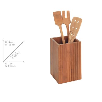 WENKO 54941100 - 3-delige set keukengerei 11x18 cm bruin