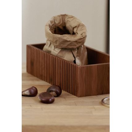 WENKO 54943100 - MERA opbergbox 30 x 15 cm, bruin