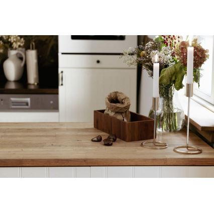 WENKO 54943100 - MERA opbergbox 30 x 15 cm, bruin