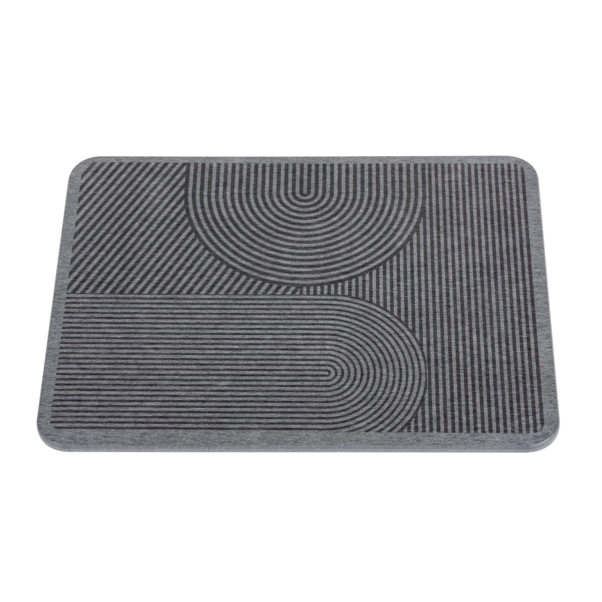 WENKO 54955100 - Afdruipmat DAMON 40x30 cm diatomiet/grijs