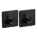 WENKO 55009100-Haak BLACK OUTDOOR KITCHEN 4,5x4,5 cm roestvrij staal/zwart