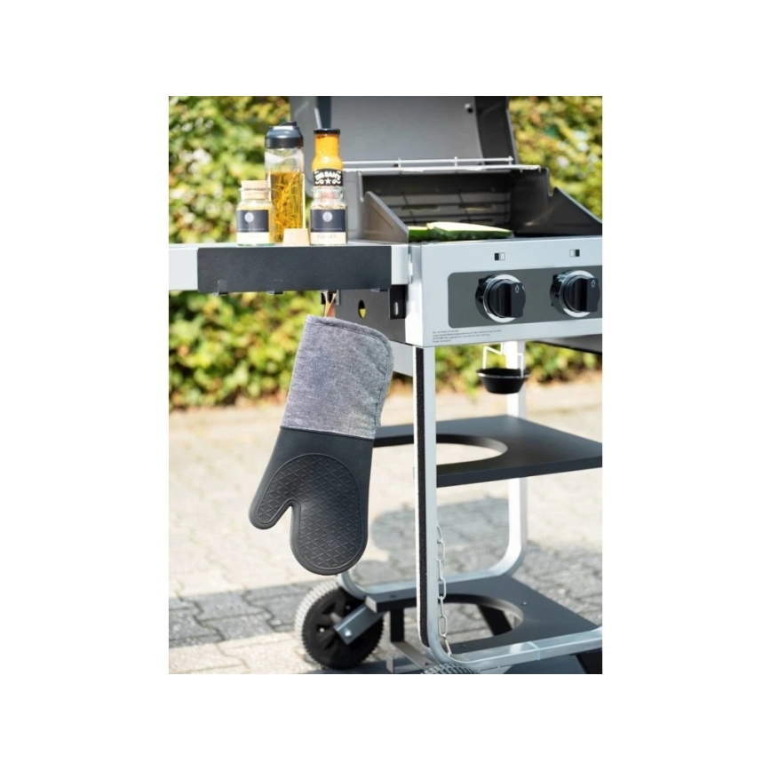 WENKO 55014100-Haak BLACK OUTDOOR KITCHEN 30x6,5 cm zwart