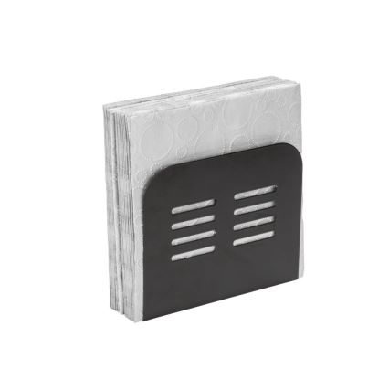 WENKO 55025100-Servettenhouder BLACK OUTDOOR KITCHEN 15x12,5 cm zwart