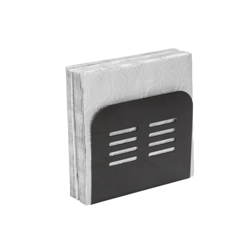 WENKO 55025100-Servettenhouder BLACK OUTDOOR KITCHEN 15x12,5 cm zwart