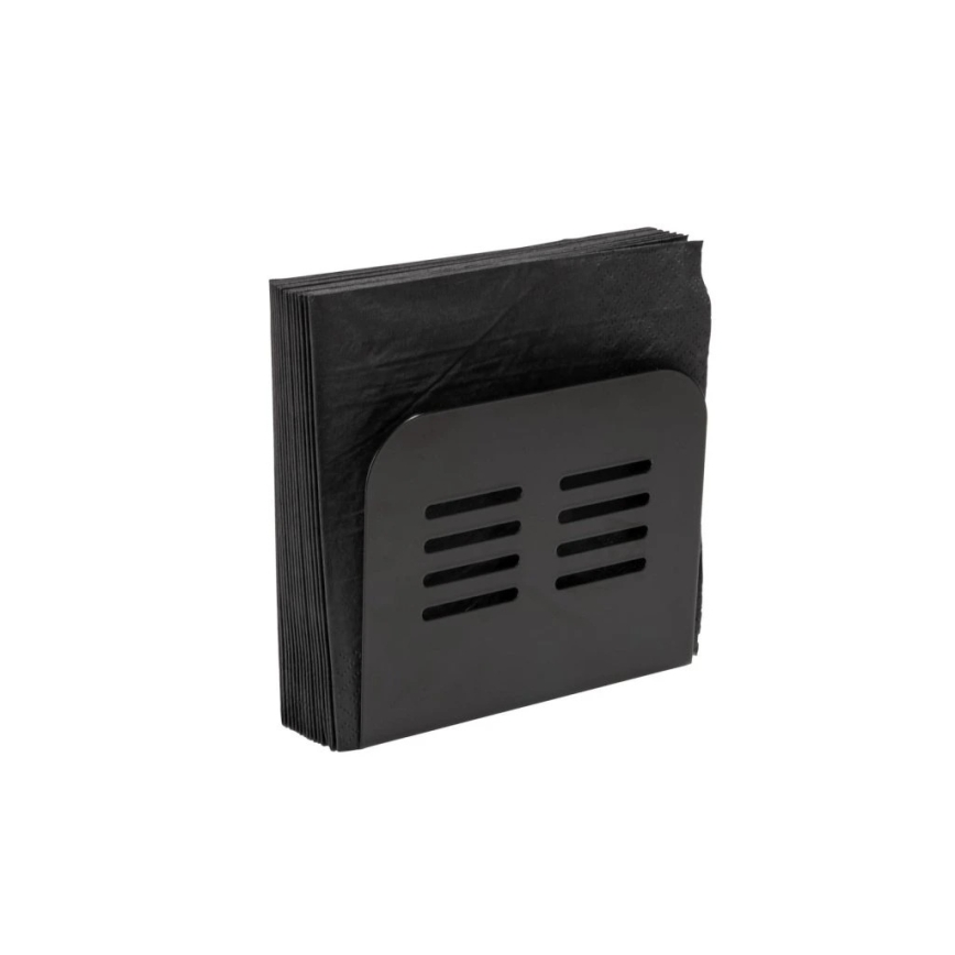 WENKO 55025100-Servettenhouder BLACK OUTDOOR KITCHEN 15x12,5 cm zwart