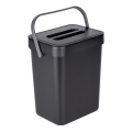 WENKO 55027100 - Afvalemmer BLACK OUTDOOR KITCHEN 19x24 cm zwart/grijs/transparant