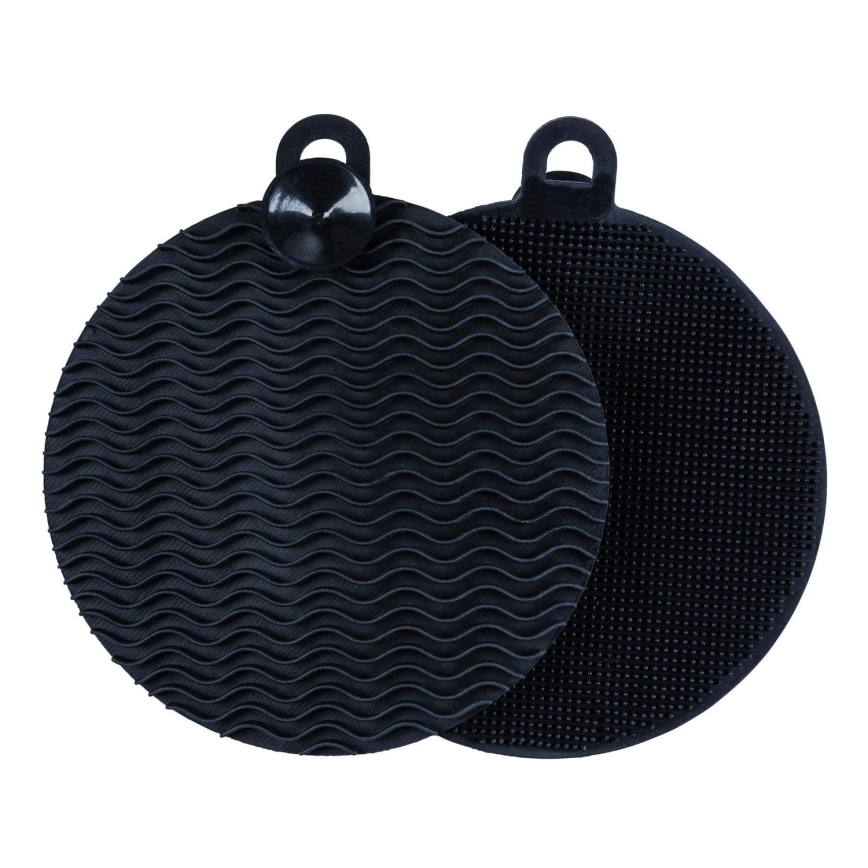 WENKO 55030100 - Sponsje BLACK OUTDOOR KITCHEN 12x1,2 cm zwart