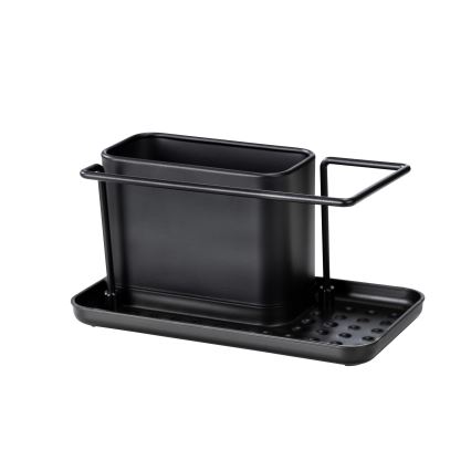 WENKO 55078100 - Organizer BLACK OUTDOOR KITCHEN 21x12 cm roestvrij staal/zwart