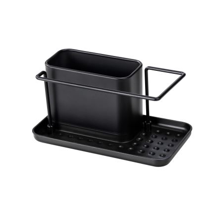 WENKO 55078100 - Organizer BLACK OUTDOOR KITCHEN 21x12 cm roestvrij staal/zwart