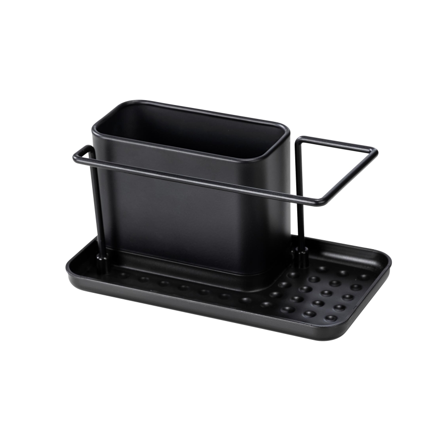 WENKO 55078100 - Organizer BLACK OUTDOOR KITCHEN 21x12 cm roestvrij staal/zwart