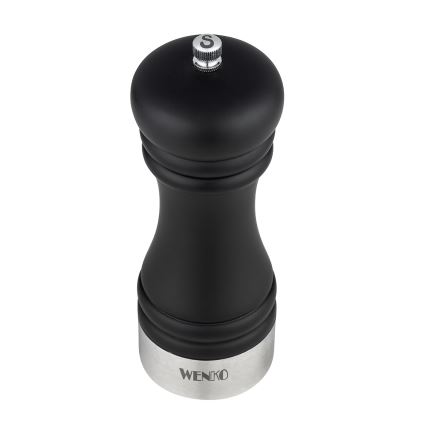 WENKO 55082100 - Zoutmolen BLACK OUTDOOR KITCHEN 5x17,5 cm zilver/zwart/wit