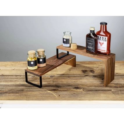 WENKO 55097100-plank BLACK OUTDOOR KITCHEN 36x16 cm bruin/zwart