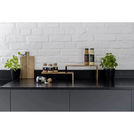 WENKO 55097100-plank BLACK OUTDOOR KITCHEN 36x16 cm bruin/zwart